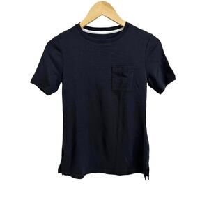 Isaac Mizrahi Live! Essentials Pima Cotton Black Short Sleeve T-Shirt XXS‎